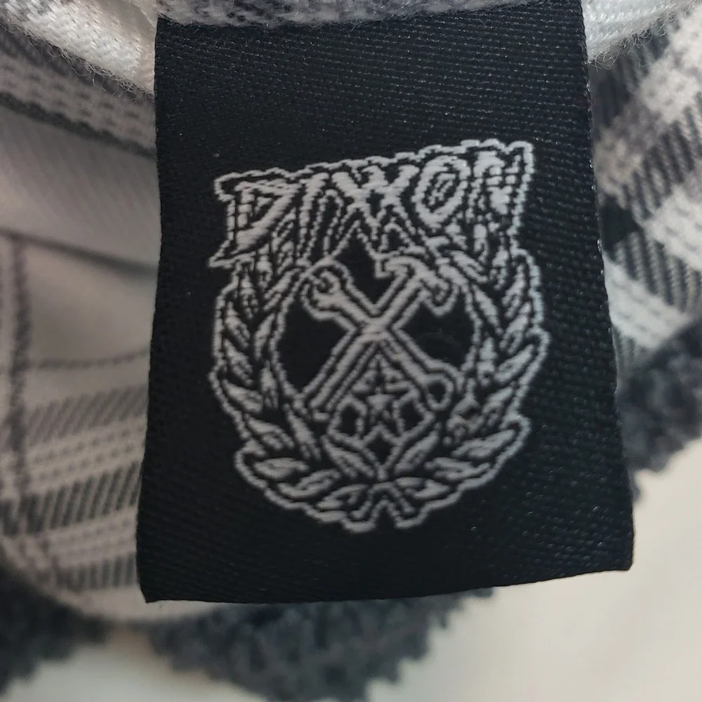 Dixxon Flannel Company Hyna Sherpa Jacket‎ Mens Size M Charcoal Grey Plaid Lined